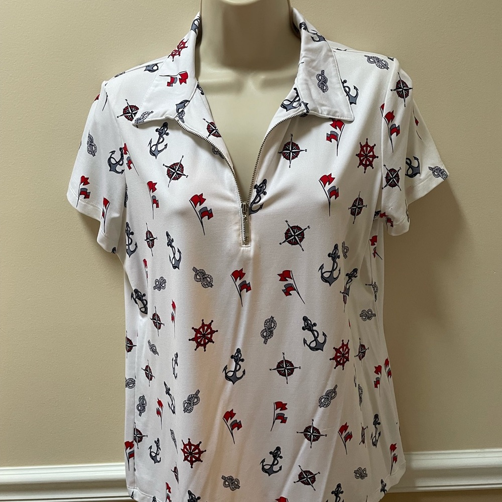Chico nautical zip shirt size 1